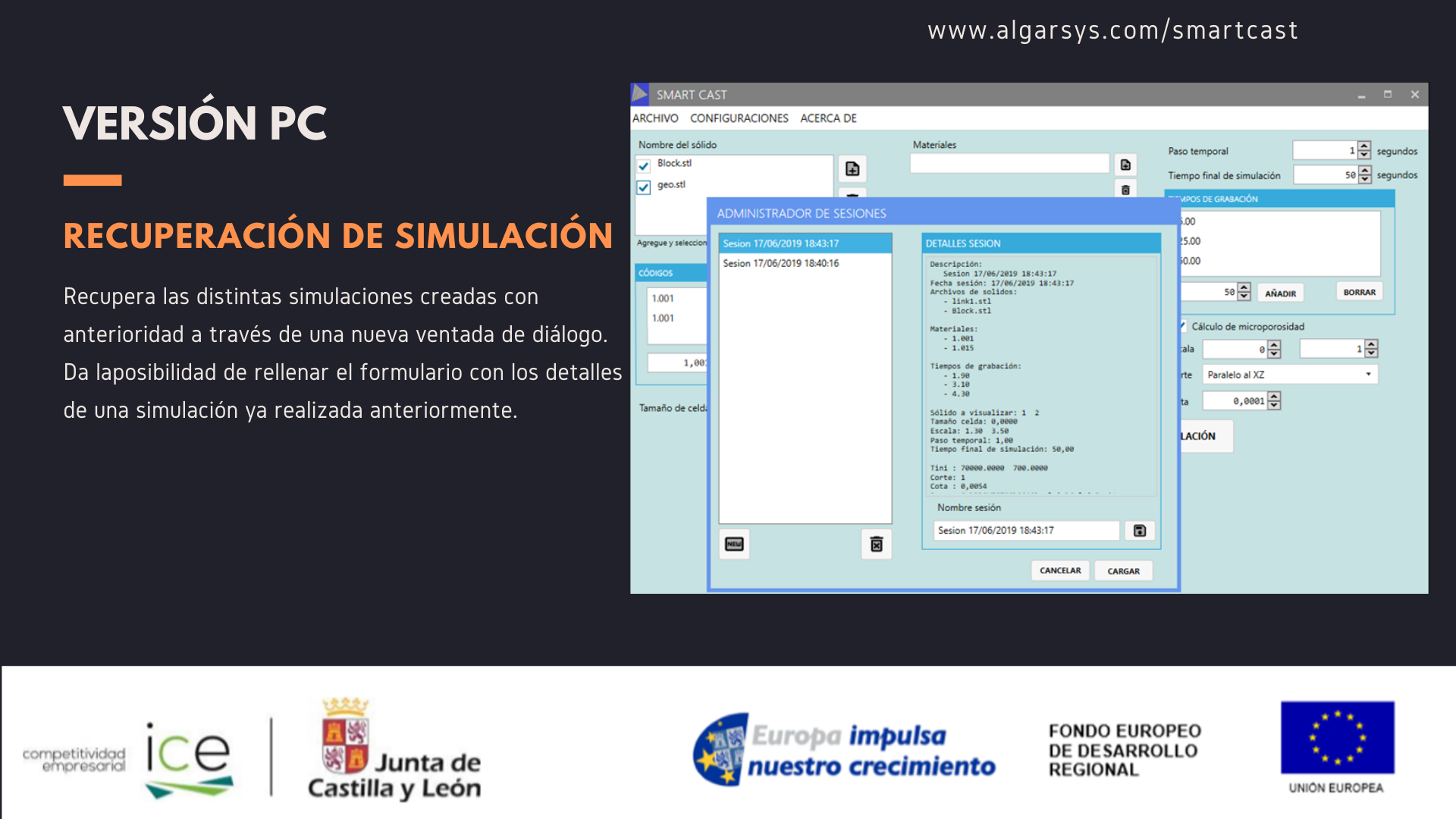 Software de simulación procesos de fundición