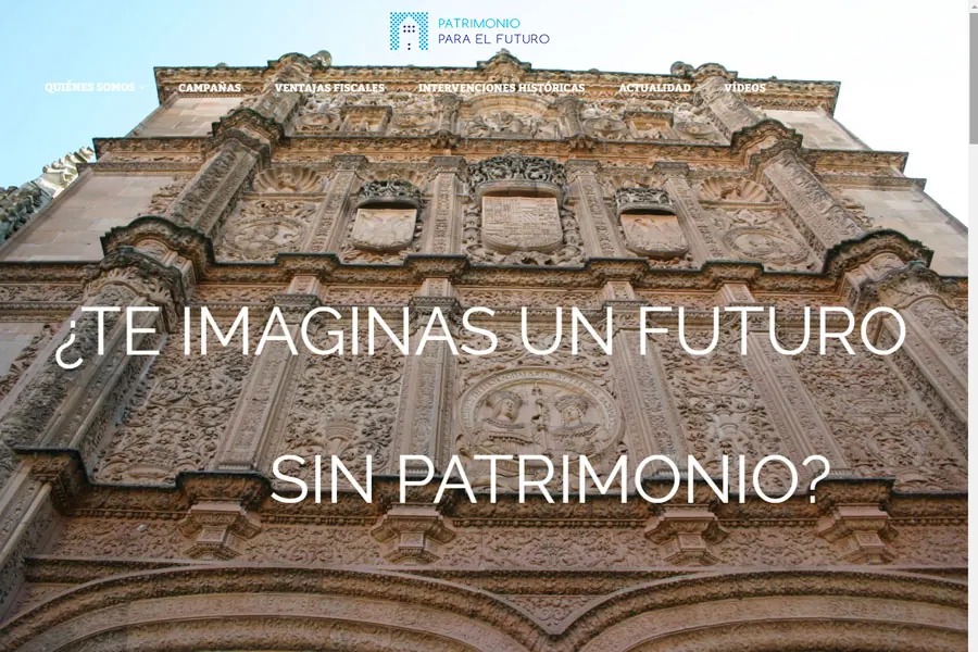 Web Patrimonio para el Futuro de la Fundación Santa María la Real