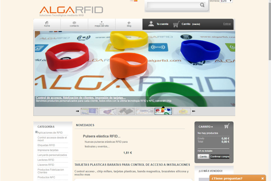 AlgaRFID - Venta de productos NFC y RFID