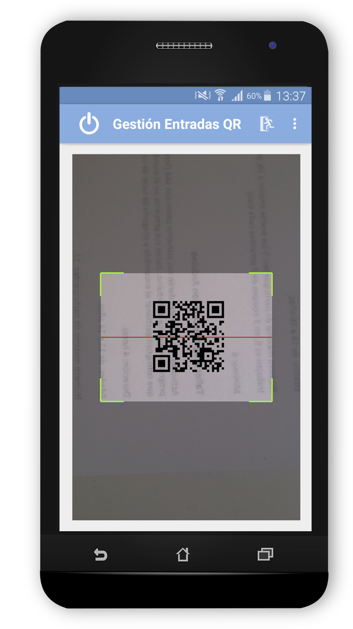 Escanea el código QR único de cada entrada